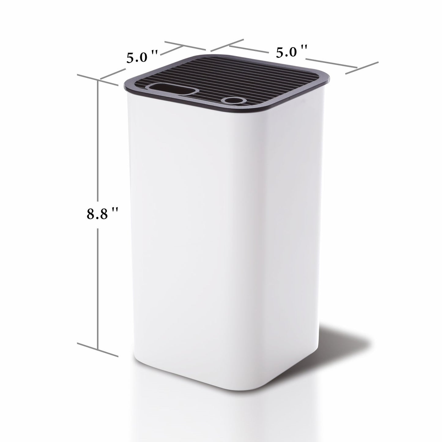 Universal Knife Block With Slots For Scissors And Sharpening Rod Square