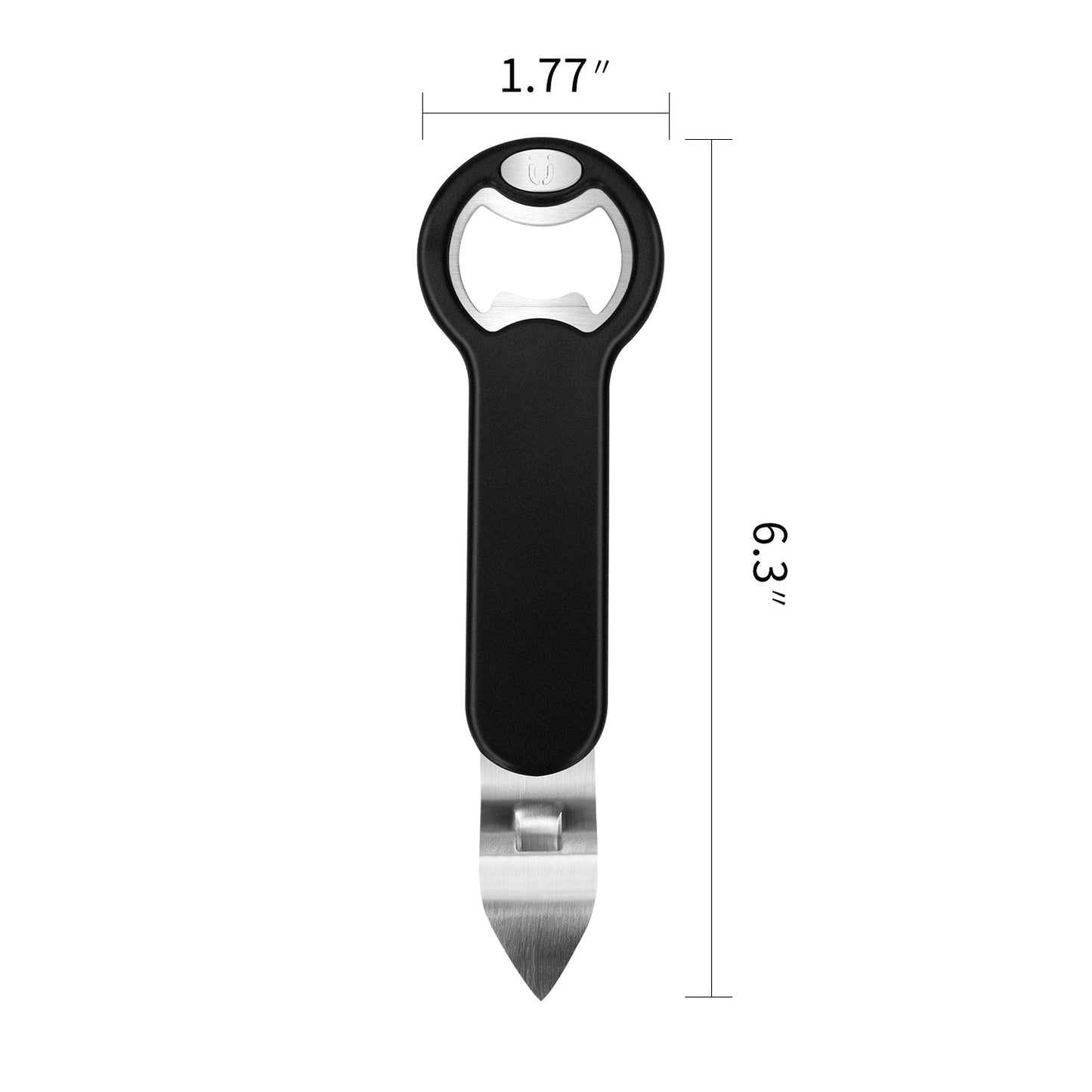 Magnetic Stainless Steel Bottle And Can Opener With Magnetic Cap Catcher