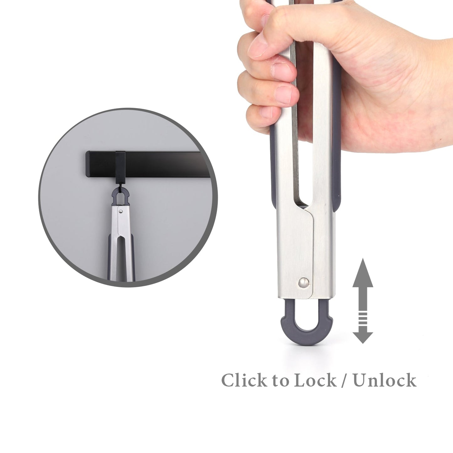 12 Inch One-handed S/S Cooking Tongs With Silicone Heads