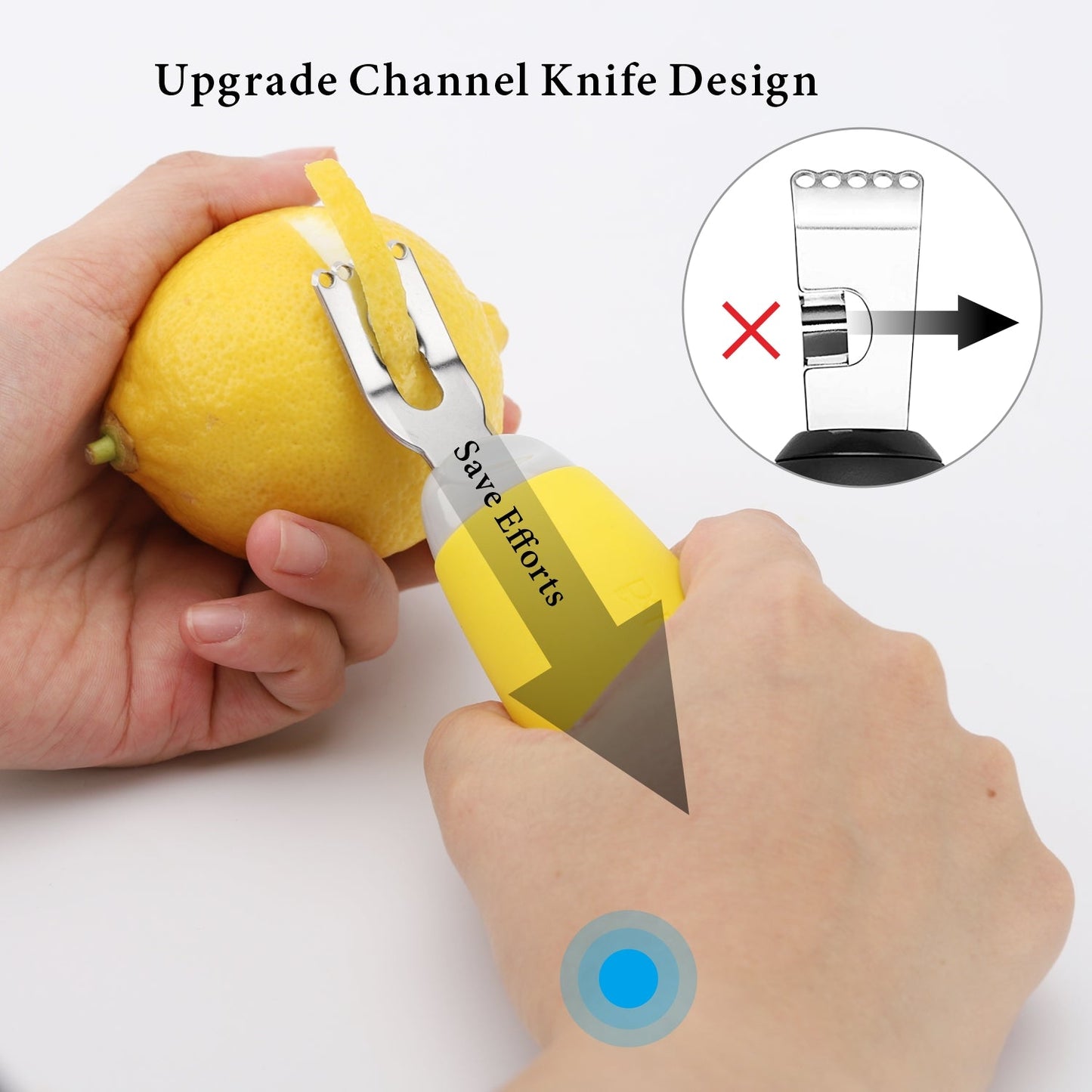 Citrus Zester Tool With Specially Designed Channel Knife Citrus Peeler
