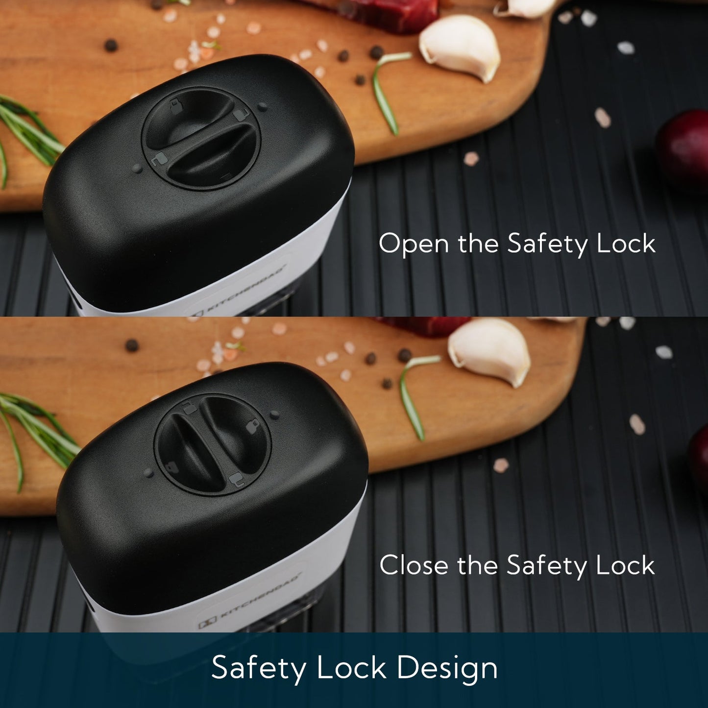 KITCHENDAO Detachable Meat Tenderizer Needle Tool with Safety Lock, Detachable for Easy Cleaning, Dishwasher Safe, 48 Upgraded Stainless Steel Needles, for Tendering Steak Pork Belly Skin Chicken