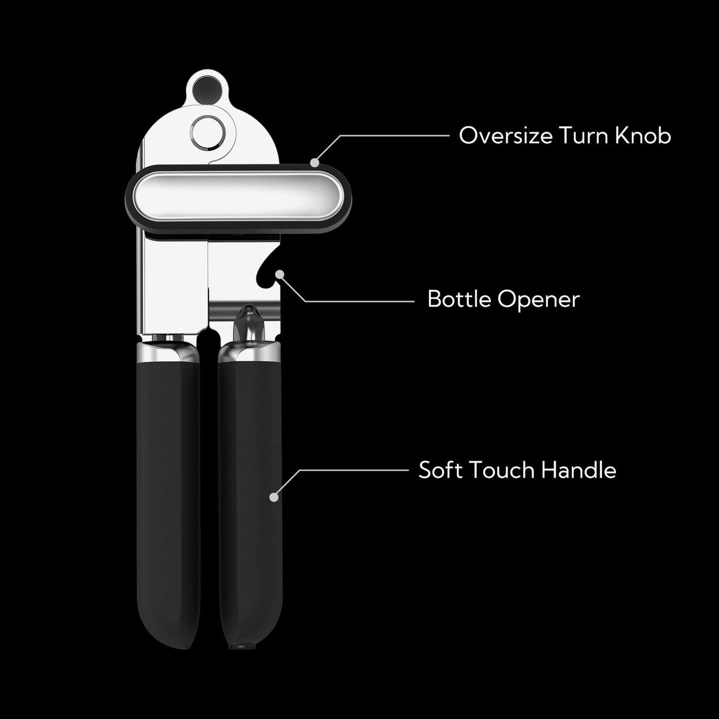 KITCHENDAO Can Opener Manual, 2nd Generation Blade, Handheld Can Opener with Magnet