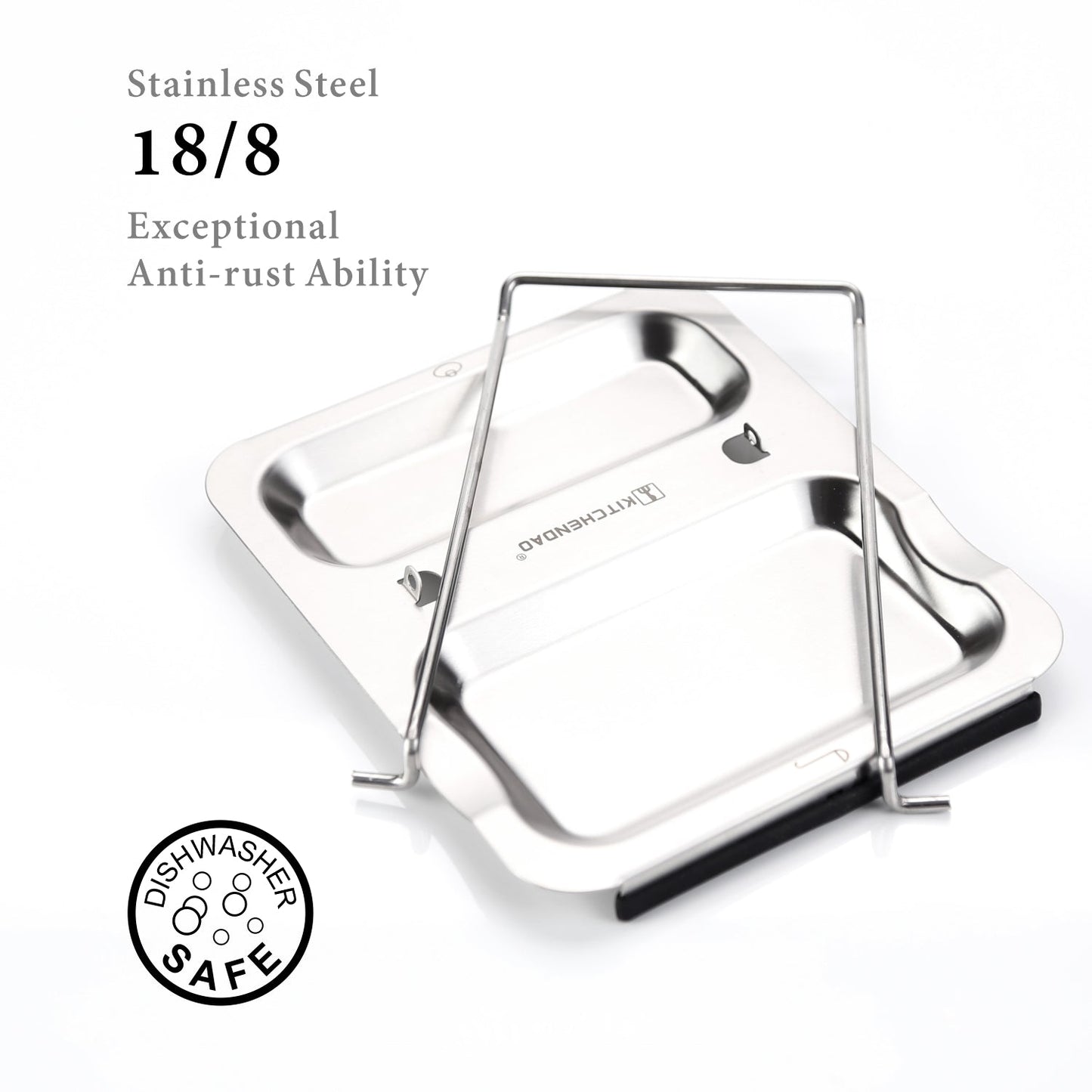 304 S/S Lid And Spoon Rest Foldable Utensils Lid Holder For Easy Storage