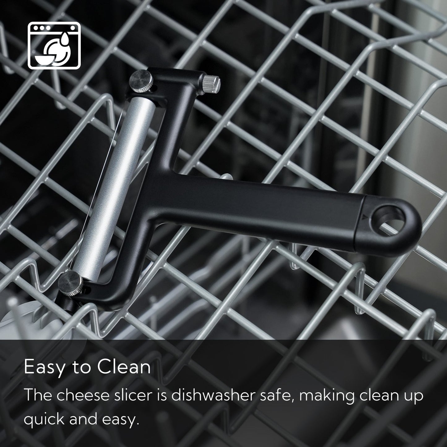 KITCHENDAO Replaceable Wire Cheese Slicer Cutter, 50% Stronger Wires with 2nd Gen Wire Fixing Mechanism