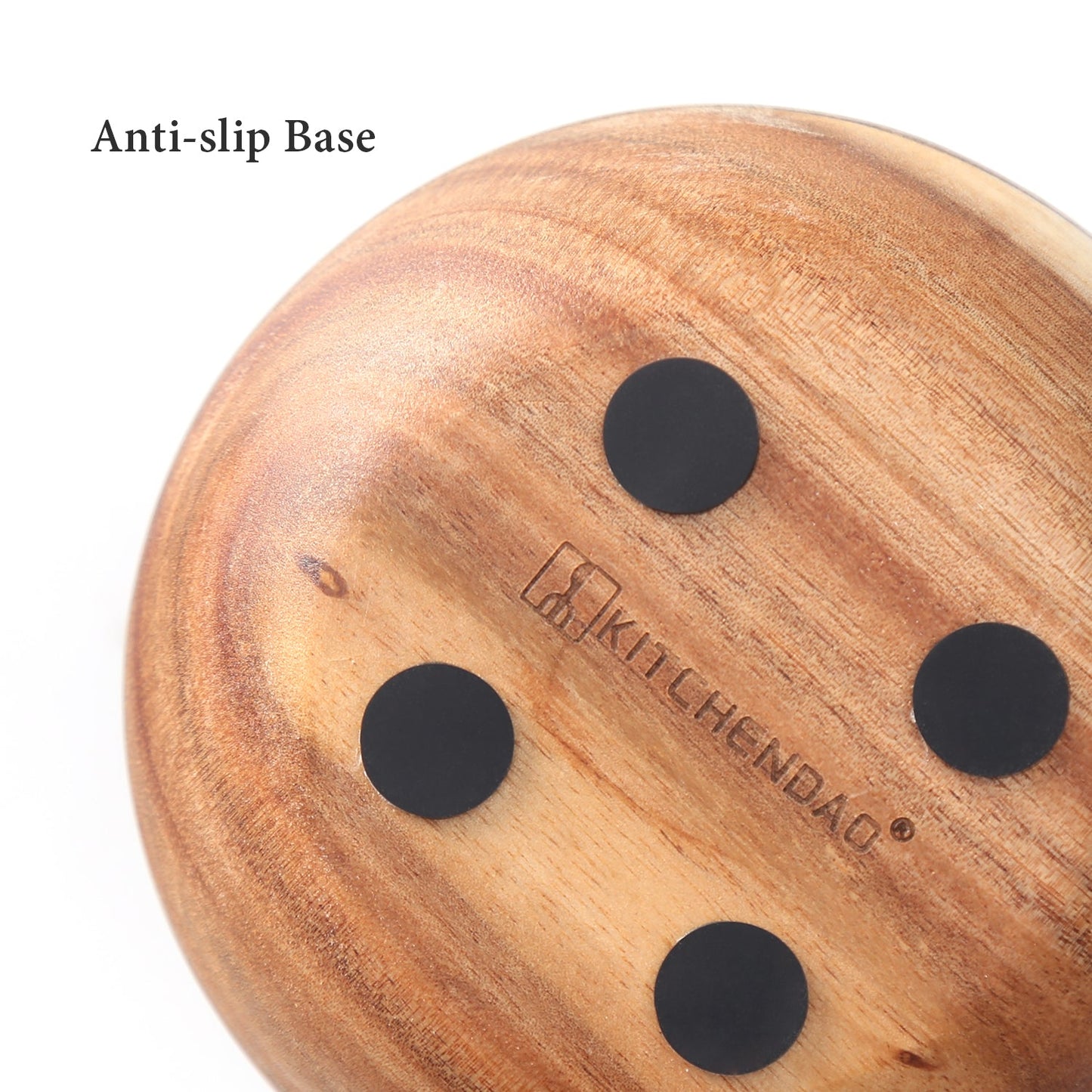 10 oz Acacia Wood Salt Box With Built-in Spoon And Marble Lid