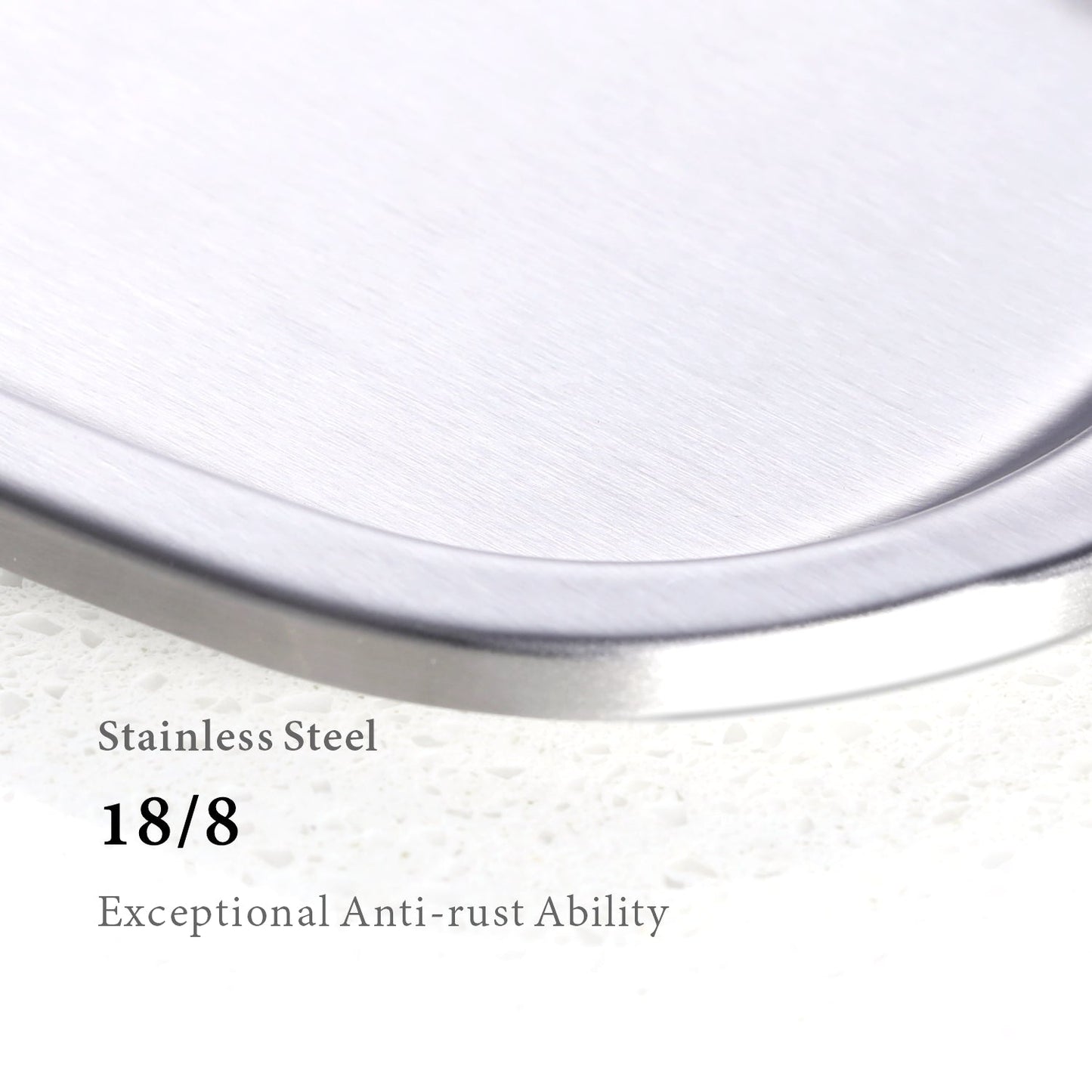 Stainless Steel Spoon Rest With Silicone Anti-slip Pad For Kitchen