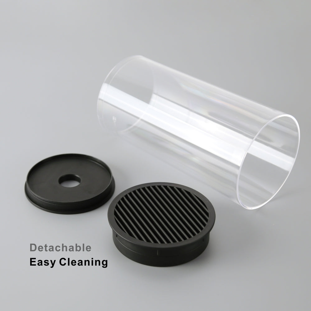 Universal Knife Block knife holder With Scissors Slot Knife Storage With Clear Barrel