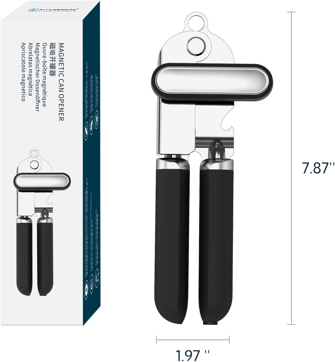 KITCHENDAO Can Opener Manual, 2nd Generation Blade, Handheld Can Opener with Magnet