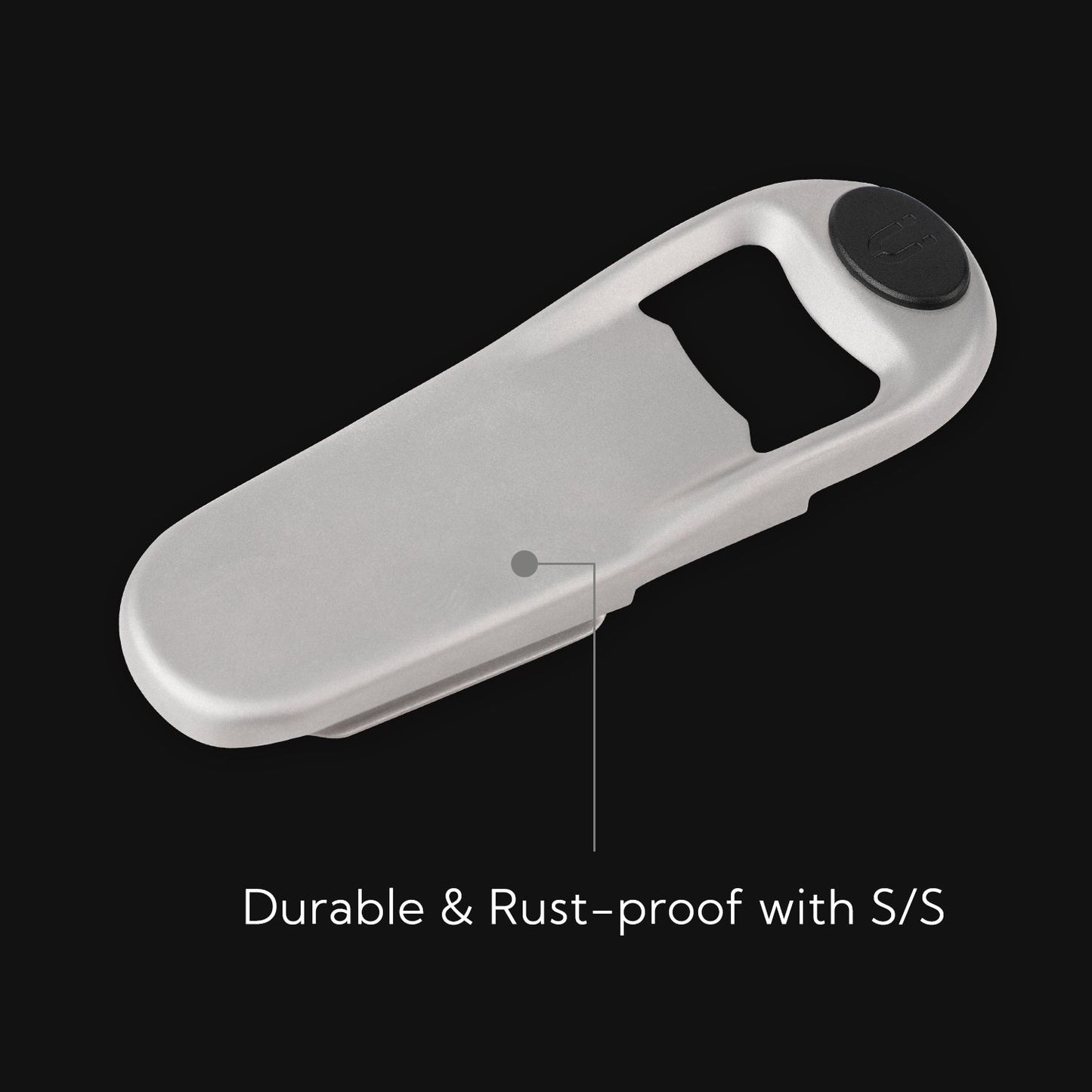 KITCHENDAO 3 in 1 Beer Bottle Opener Resealer with Magnetic Cap Catcher, Airtight with Silicone, Durable & Rust-proof with Stainless Steel, Stick to Fridge for Easy Storage with Magnet, Gift for Men