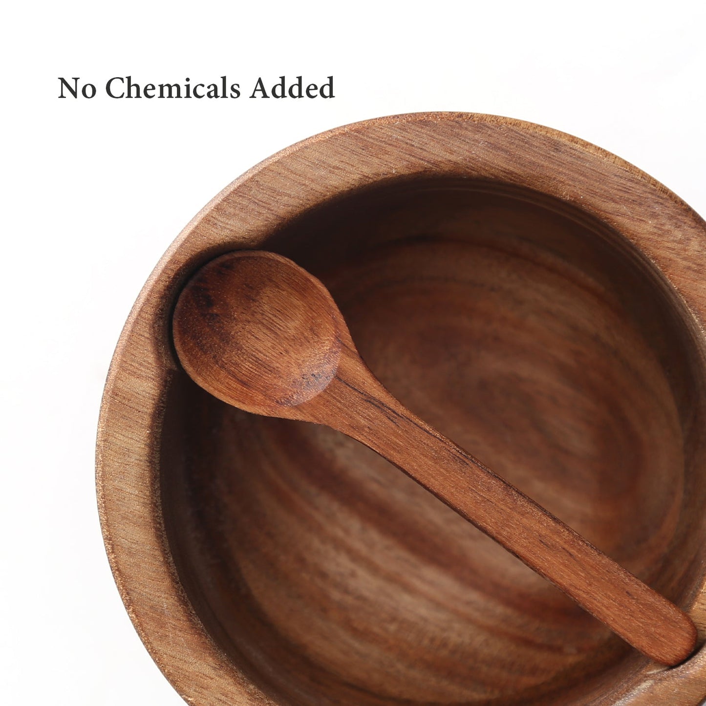 10 oz Acacia Wood Salt Box With Built-in Spoon And Marble Lid