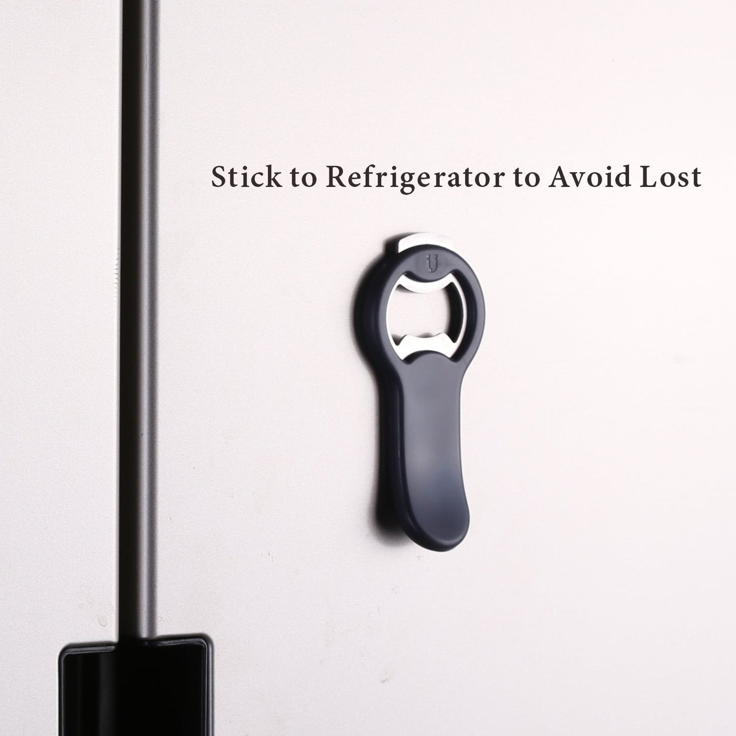 KITCHENDAO 2 in 1 Magnetic Beer Bottle Opener for Fridge and RV with Cap Catcher - Pop Can Soda Can Opener, Stick to Refrigerator for Easy Storage with Magnet, Gift for Men Husband Father