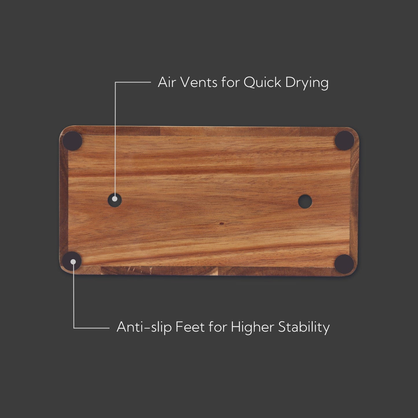 KITCHENDAO XL Acacia Wood Universal Knife Block Holder with Slots for Scissors and Sharpening Rod, Safe, Space Saver Knives Storage Stand Display without Knives, Unique Slot Design to Protect Blade