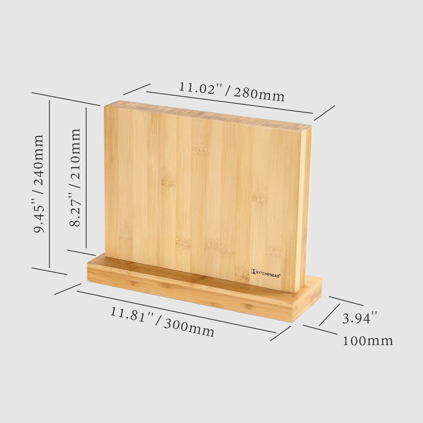 Luxury Magnetic Knife Block Holder Cutlery Display Stand