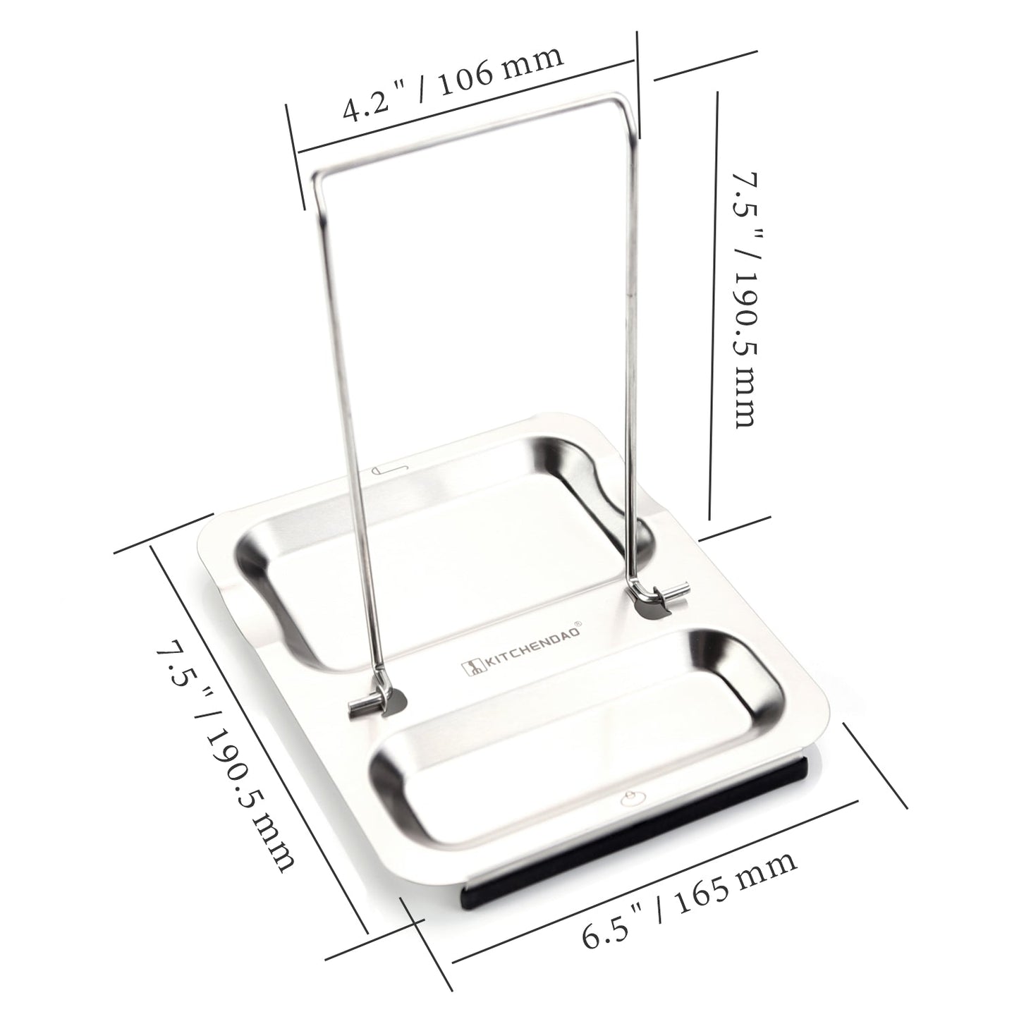 304 S/S Lid And Spoon Rest Foldable Utensils Lid Holder For Easy Storage
